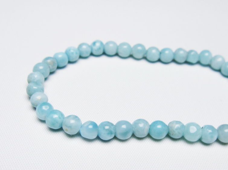 ラリマー ブレスレット 5mm 一点物 メール便可 [M便 1/10] 111-47873
