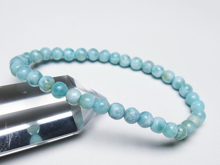ラリマー ブレスレット 5mm 一点物 メール便可 [M便 1/10] 111-47875