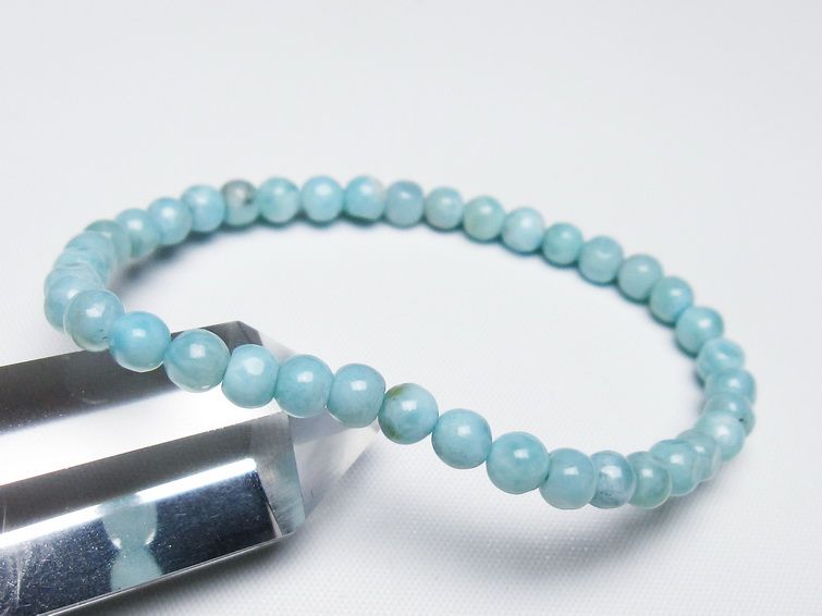 ラリマー ブレスレット 5mm 一点物 メール便可 [M便 1/10] 111-47876