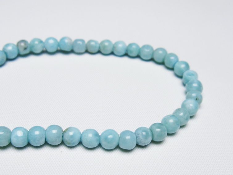 ラリマー ブレスレット 5mm 一点物 メール便可 [M便 1/10] 111-47876
