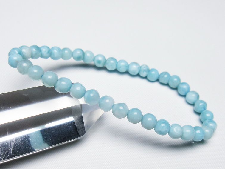 ラリマー ブレスレット 5mm 一点物 メール便可 [M便 1/10] 111-47877