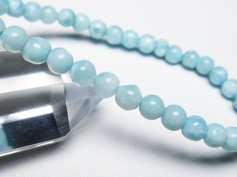ラリマー ブレスレット 5mm 一点物 メール便可 [M便 1/10] 111-47877