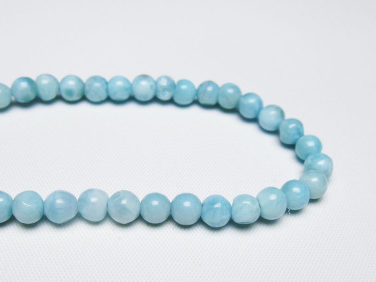 ラリマー ブレスレット 5mm 一点物 メール便可 [M便 1/10] 111-47877