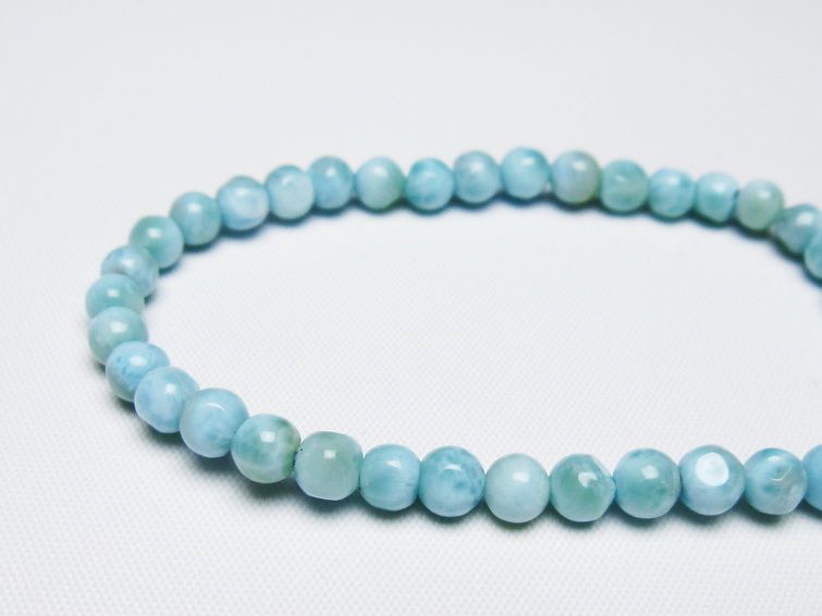 ラリマー ブレスレット 5mm 一点物 メール便可 [M便 1/10] 111-47878