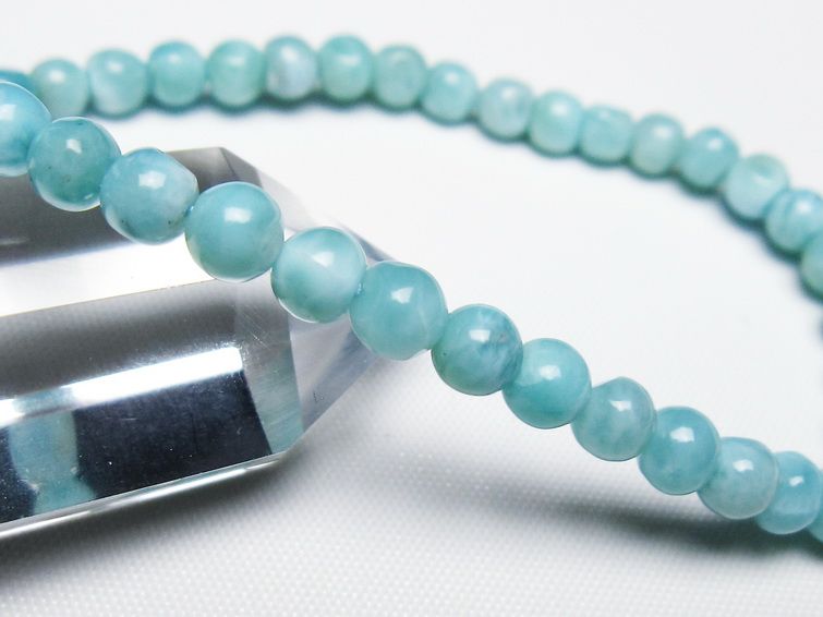 ラリマー ブレスレット 5mm 一点物 メール便可 [M便 1/10] 111-47879