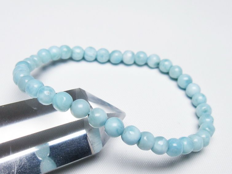 ラリマー ブレスレット 5mm 一点物 メール便可 [M便 1/10] 111-47880