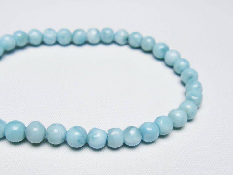 ラリマー ブレスレット 5mm 一点物 メール便可 [M便 1/10] 111-47880