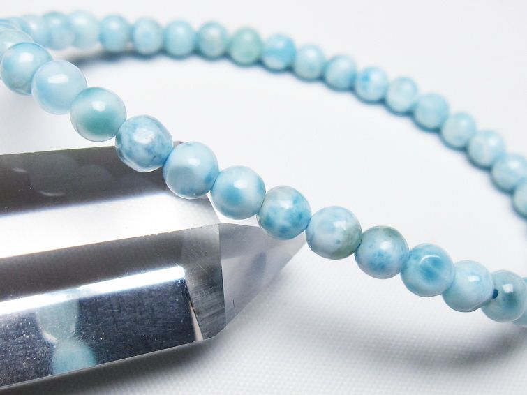 ラリマー ブレスレット 5mm 一点物 メール便可 [M便 1/10] 111-47883