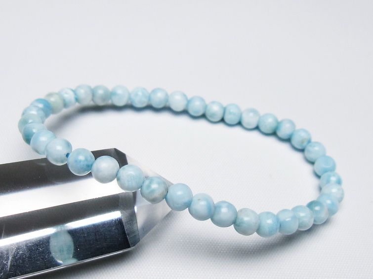 ラリマー ブレスレット 5mm 一点物 メール便可 [M便 1/10] 111-47884