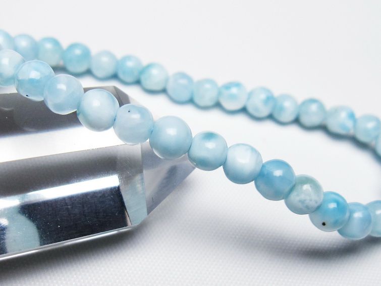 ラリマー ブレスレット 5mm 一点物 メール便可 [M便 1/10] 111-47885