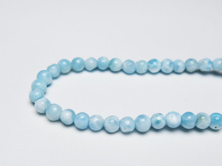ラリマー ブレスレット 5mm 一点物 メール便可 [M便 1/10] 111-47885