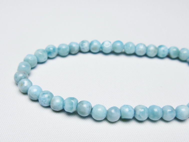 ラリマー ブレスレット 5mm 一点物 メール便可 [M便 1/10] 111-47886