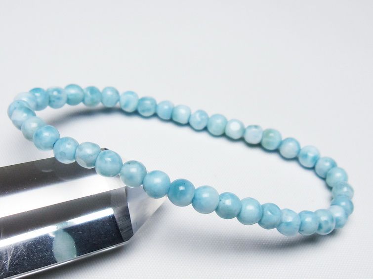 ラリマー ブレスレット 5mm 一点物 メール便可 [M便 1/10] 111-47887
