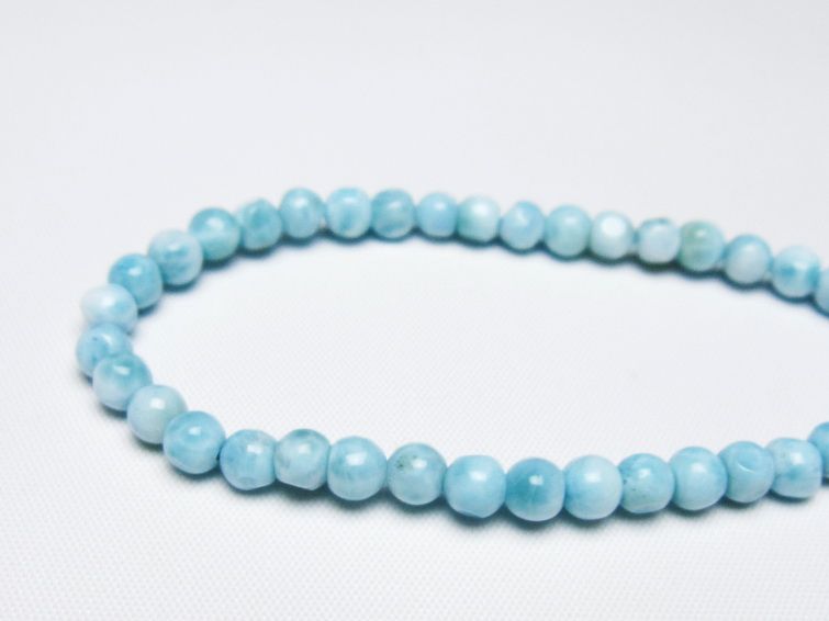 ラリマー ブレスレット 5mm 一点物 メール便可 [M便 1/10] 111-47887