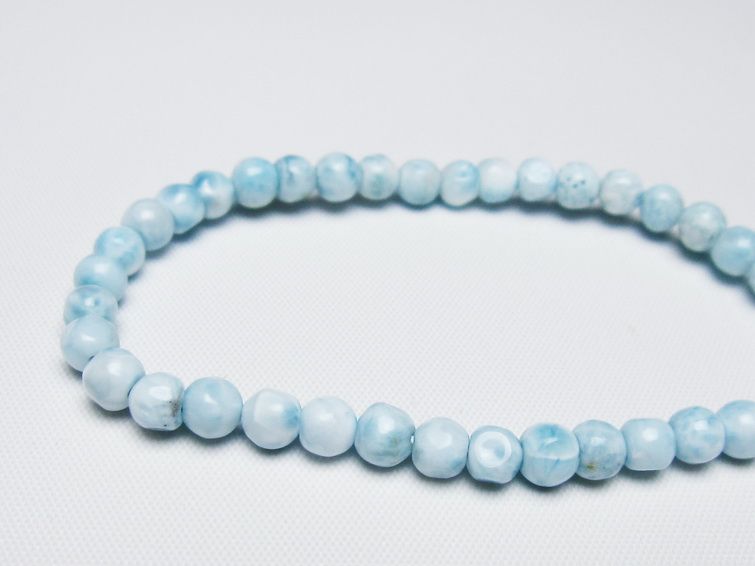 ラリマー ブレスレット 5mm 一点物 メール便可 [M便 1/10] 111-47888
