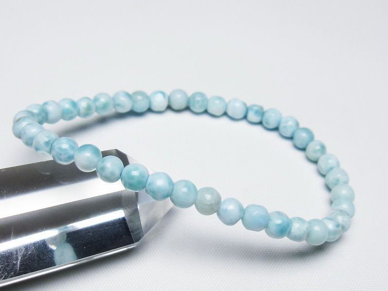 ラリマー ブレスレット 5mm 一点物 メール便可 [M便 1/10] 111-47889