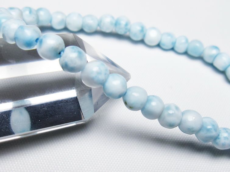 ラリマー ブレスレット 5mm 一点物 メール便可 [M便 1/10] 111-47891