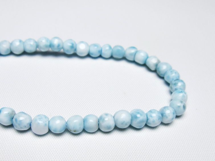 ラリマー ブレスレット 5mm 一点物 メール便可 [M便 1/10] 111-47891
