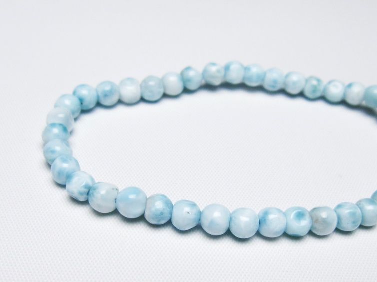 ラリマー ブレスレット 5mm 一点物 メール便可 [M便 1/10] 111-47892