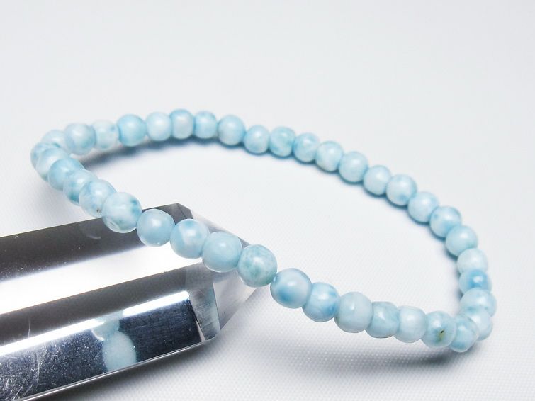 ラリマー ブレスレット 5mm 一点物 メール便可 [M便 1/10] 111-47893
