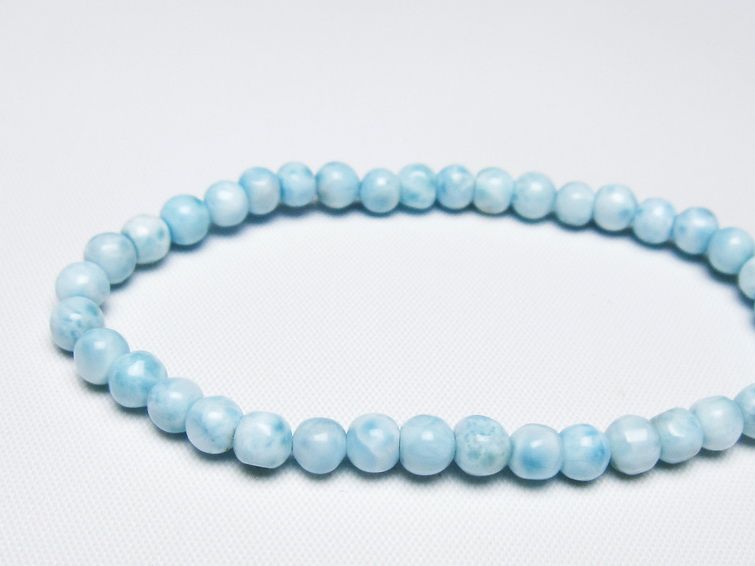 ラリマー ブレスレット 5mm 一点物 メール便可 [M便 1/10] 111-47893