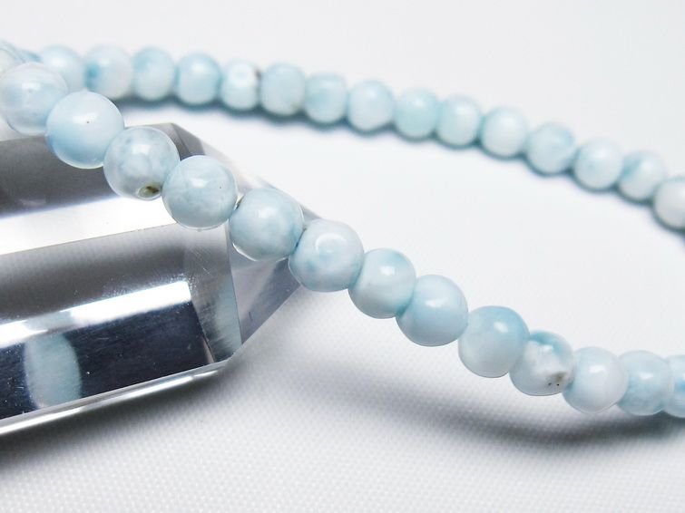 ラリマー ブレスレット 5mm 一点物 メール便可 [M便 1/10] 111-47895