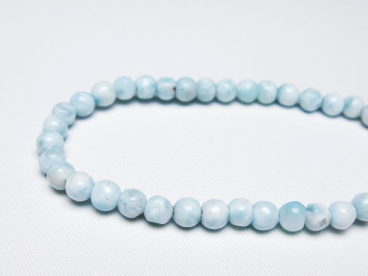 ラリマー ブレスレット 5mm 一点物 メール便可 [M便 1/10] 111-47895