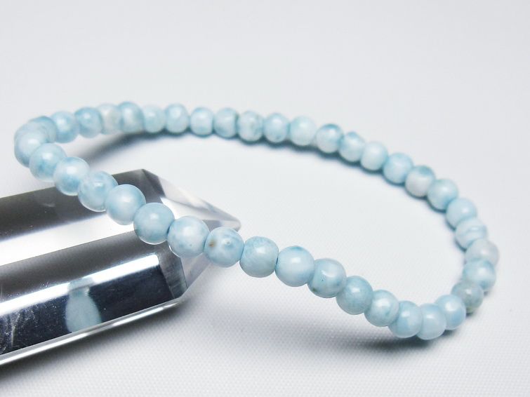 ラリマー ブレスレット 5mm 一点物 メール便可 [M便 1/10] 111-47896