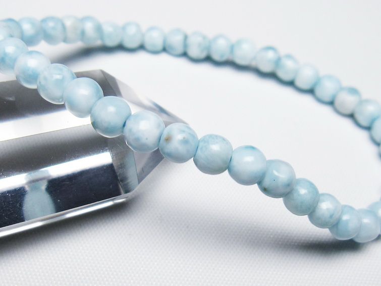 ラリマー ブレスレット 5mm 一点物 メール便可 [M便 1/10] 111-47896