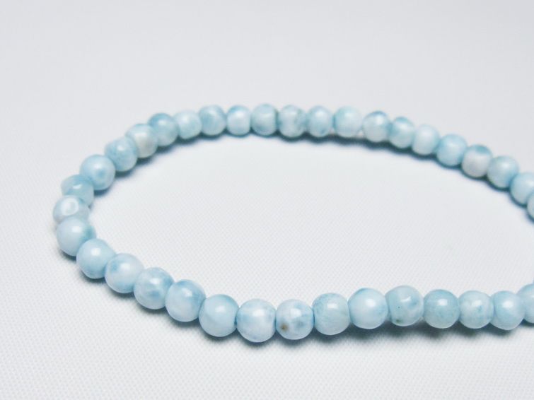 ラリマー ブレスレット 5mm 一点物 メール便可 [M便 1/10] 111-47896