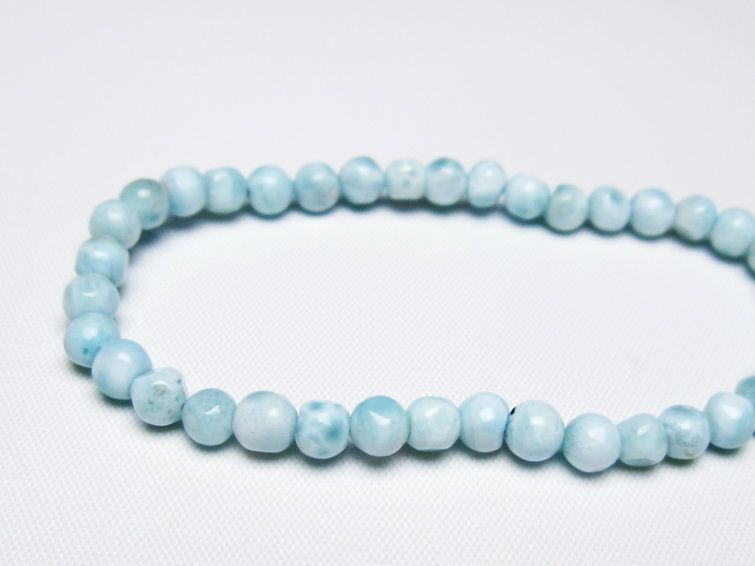 ラリマー ブレスレット 5mm 一点物 メール便可 [M便 1/10] 111-47897