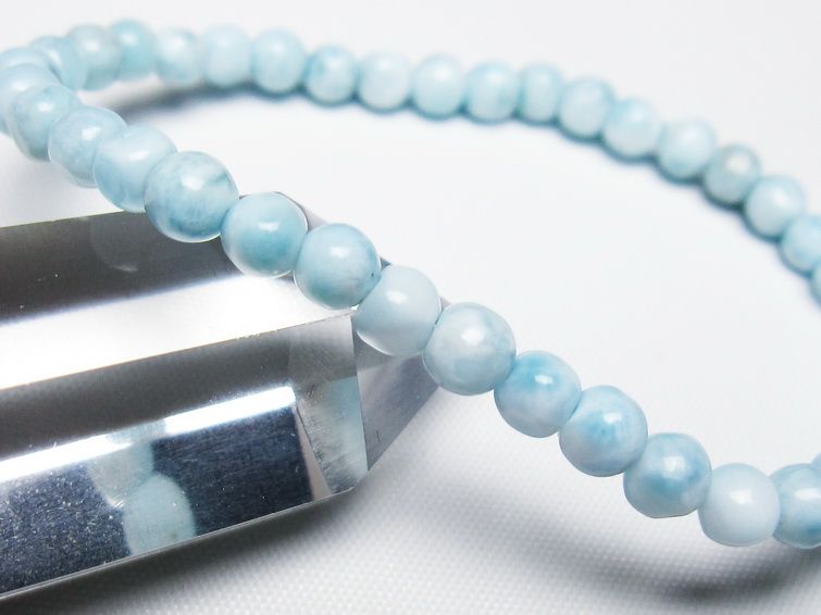 ラリマー ブレスレット 5mm 一点物 メール便可 [M便 1/10] 111-47898