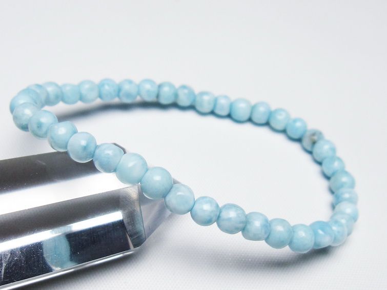 ラリマー ブレスレット 5mm 一点物 メール便可 [M便 1/10] 111-47900