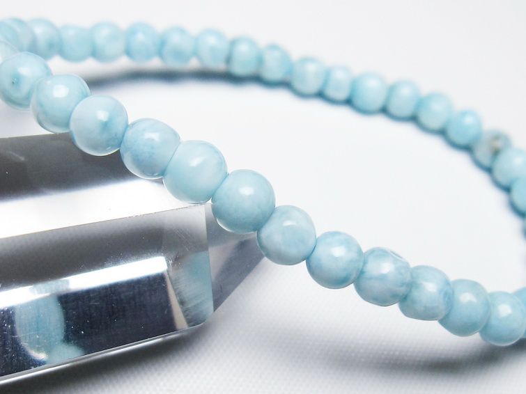 ラリマー ブレスレット 5mm 一点物 メール便可 [M便 1/10] 111-47900