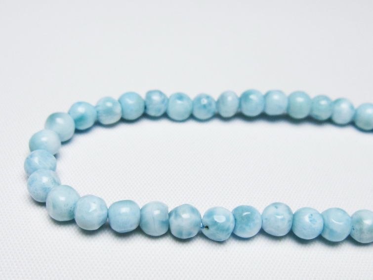 ラリマー ブレスレット 5mm 一点物 メール便可 [M便 1/10] 111-47901