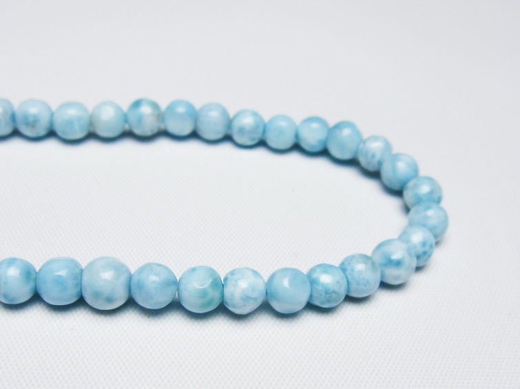 ラリマー ブレスレット 5mm 一点物 メール便可 [M便 1/10] 111-47902