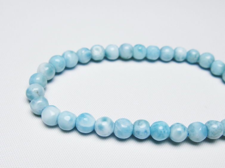 ラリマー ブレスレット 5mm 一点物 メール便可 [M便 1/10] 111-47904