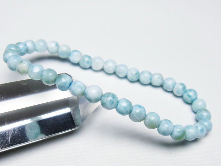 ラリマー ブレスレット 5mm 一点物 メール便可 [M便 1/10] 111-47905