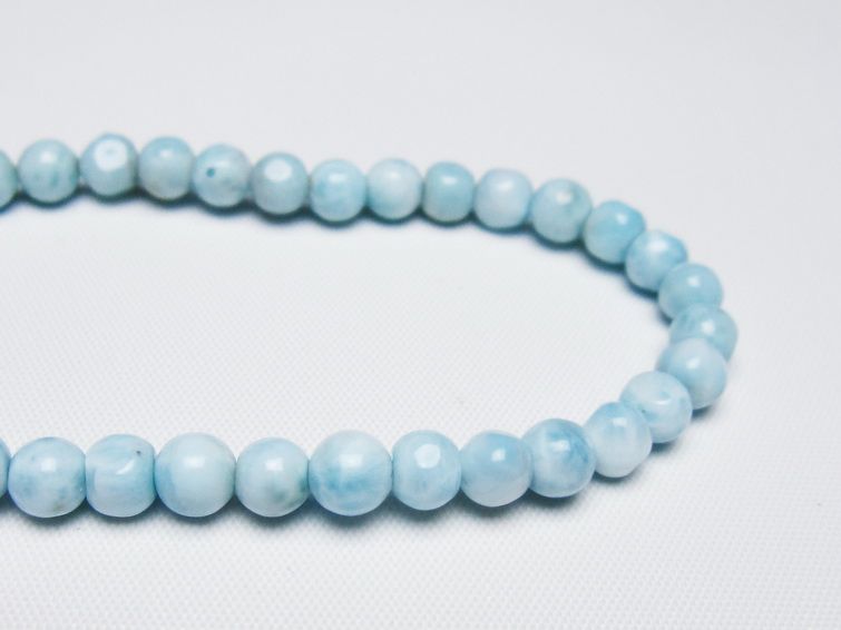 ラリマー ブレスレット 5mm 一点物 メール便可 [M便 1/10] 111-47906