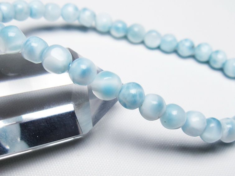 ラリマー ブレスレット 5mm 一点物 メール便可 [M便 1/10] 111-47907