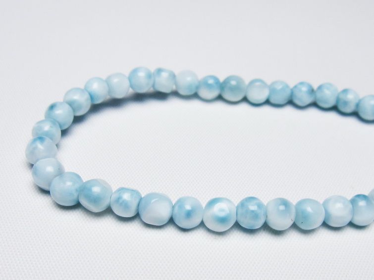 ラリマー ブレスレット 5mm 一点物 メール便可 [M便 1/10] 111-47907