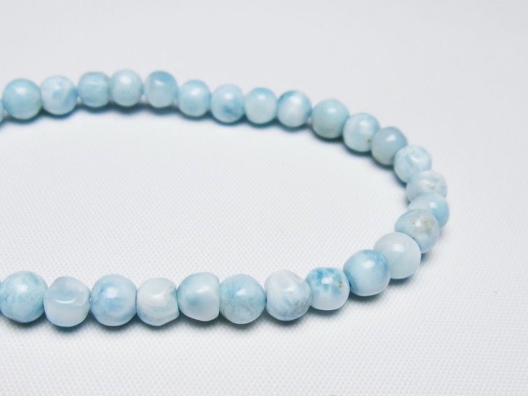 ラリマー ブレスレット 5mm 一点物 メール便可 [M便 1/10] 111-47908