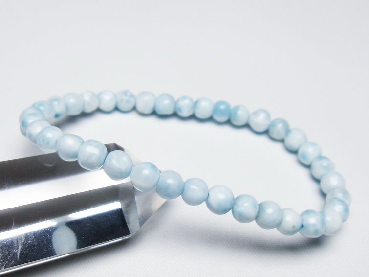 ラリマー ブレスレット 5mm 一点物 メール便可 [M便 1/10] 111-47910