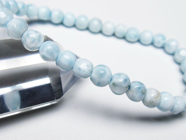 ラリマー ブレスレット 5mm 一点物 メール便可 [M便 1/10] 111-47911