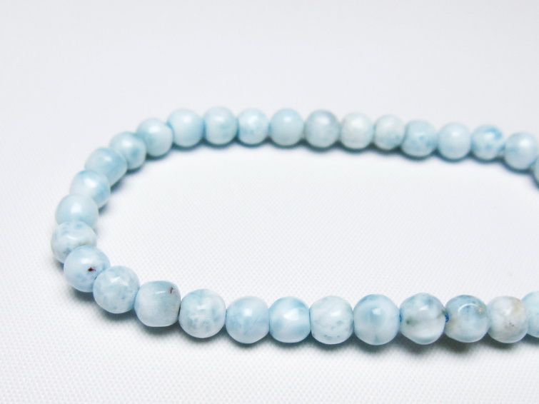 ラリマー ブレスレット 5mm 一点物 メール便可 [M便 1/10] 111-47911