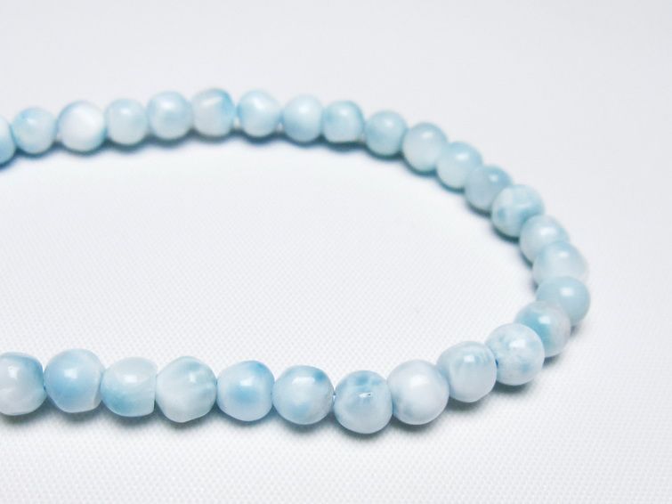 ラリマー ブレスレット 5mm 一点物 メール便可 [M便 1/10] 111-47912