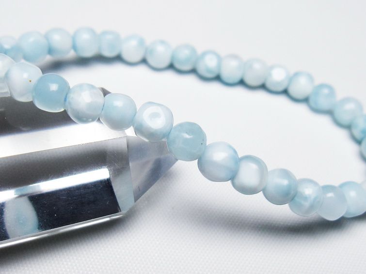 ラリマー ブレスレット 5mm 一点物 メール便可 [M便 1/10] 111-47913