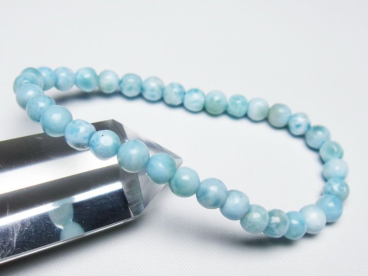 ラリマー ブレスレット 5mm 一点物 メール便可 [M便 1/10] 111-47915