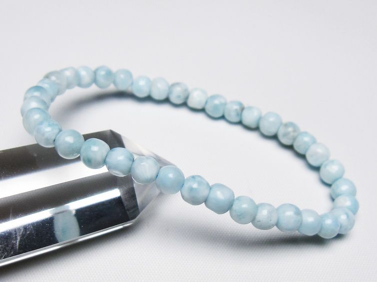 ラリマー ブレスレット 5mm 一点物 メール便可 [M便 1/10] 111-47916