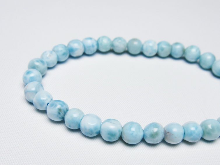 ラリマー ブレスレット 6mm 一点物 メール便可 [M便 1/10] 111-47917